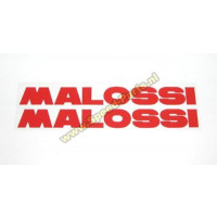 Sticker Malossi woord rood klein (2x)